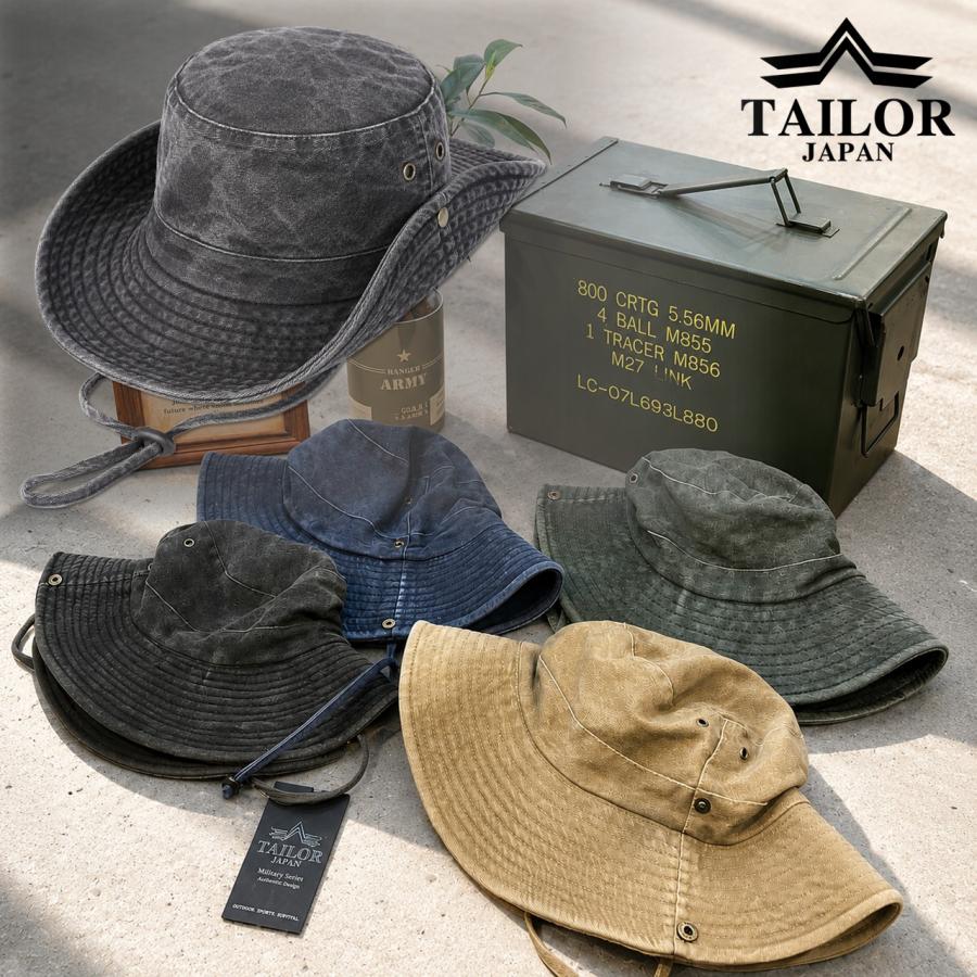 TAILOR JAPAN テイラージャパン ストーンウォッシュ ハット サファリ