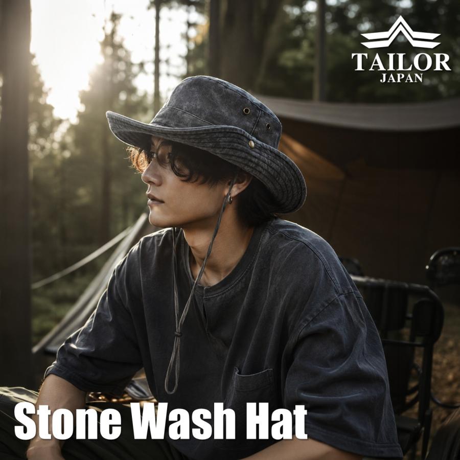 TAILOR JAPAN テイラージャパン ストーンウォッシュ ハット サファリ