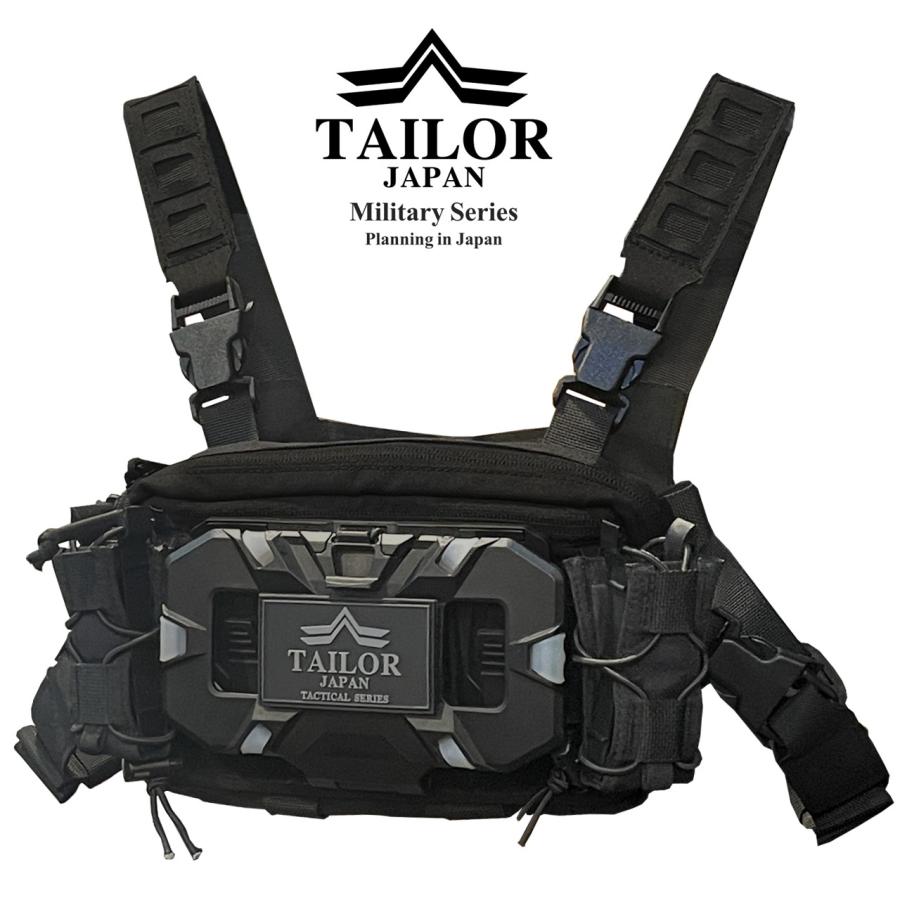 TAILOR JAPAN テイラージャパン ボディバッグ チェストリグ スマホ