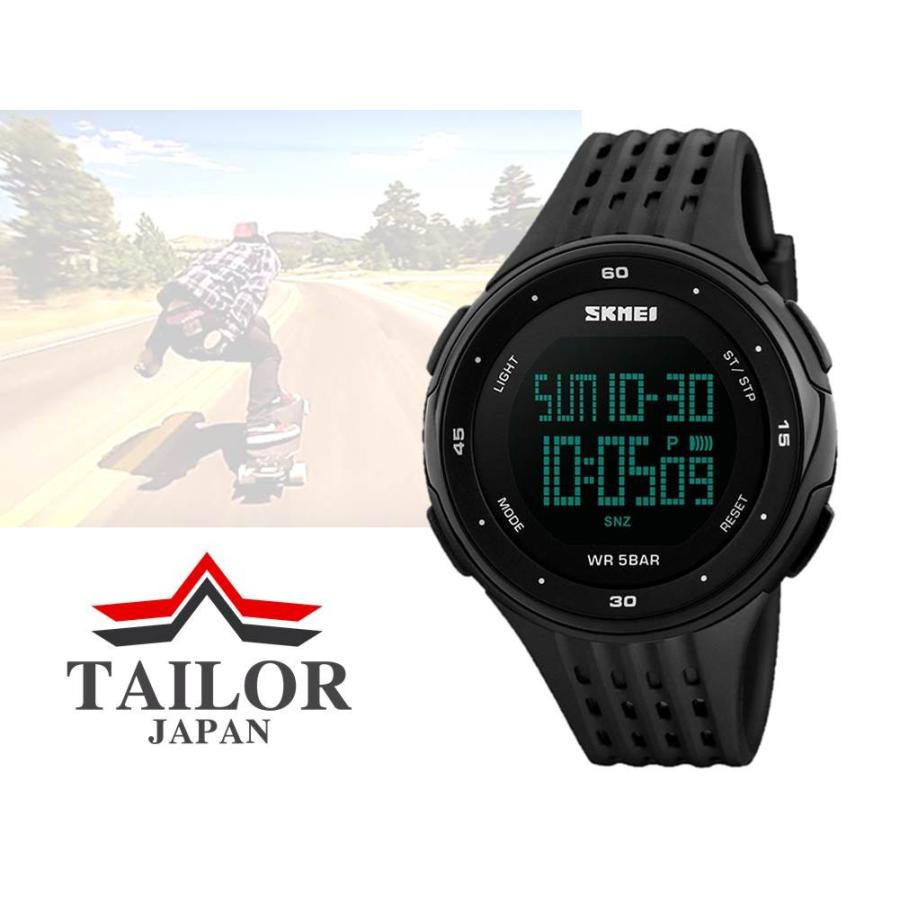 Tailor Japan デジタル 腕時計 メンズ レディース 防水 Watch スポーツ ウォッチ ストップウォッチ シンプル ブラック Sports Watch 7 Tailor Japan ヤフーショップ 通販 Yahoo ショッピング
