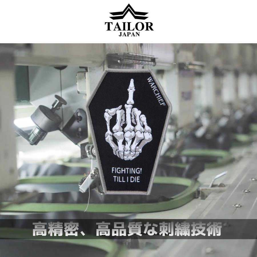 TAILOR JAPAN テイラージャパン ワッペン スカル パッチ ベルクロ
