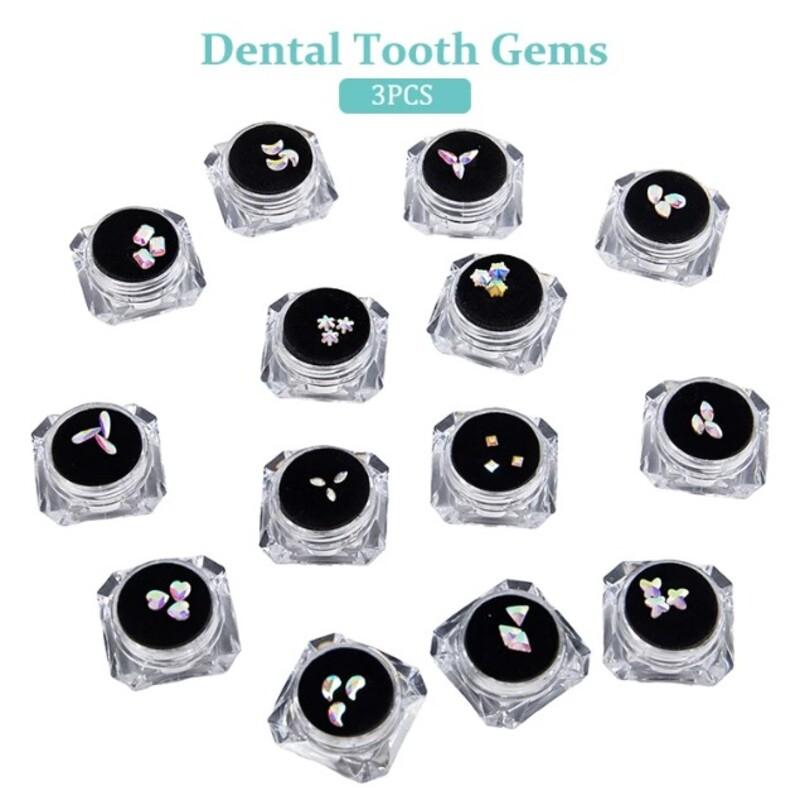 選べる3種類 全8種類 ティースジュエリー トゥースジェム ジュエリー 歯のタトゥー 宝石 アクセサリー 装飾 ネイル t001