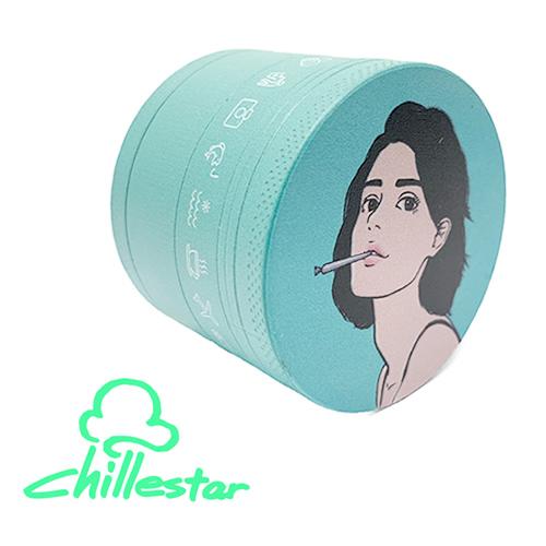 グラインダー/クラッシャー 「CHILLESTAR Joint Girl (チレスター ★ジョイントガール 4ピースグラインダー) 3層