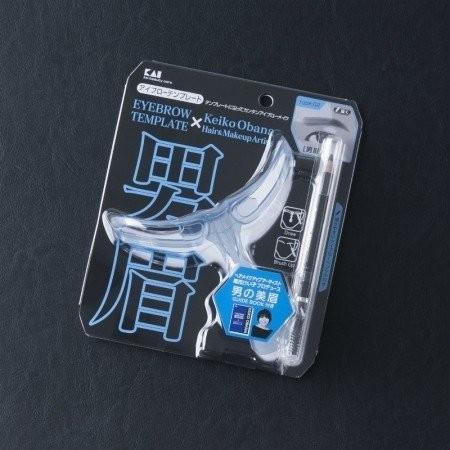 代金引換宅配便はこちら メンズアイブローテンプレート 男性用 男眉 アイブローペンシル付 Kq 1513 尾花けい子 眉毛を整える 貝印 大夢店 通販 Yahoo ショッピング