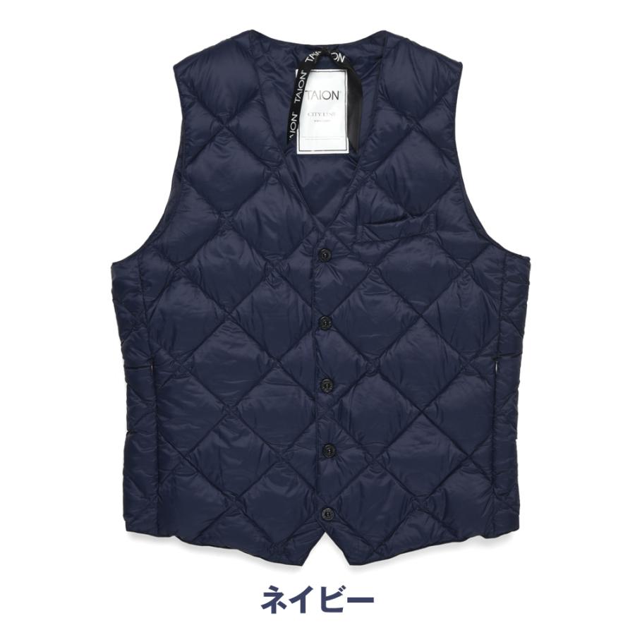 インナーダウン ジレ ベスト メンズ シングル Vネック ボタン ダウン インナー 冬 防寒 送料無料 003ci Taion 003cim Taion Official 通販 Yahoo ショッピング
