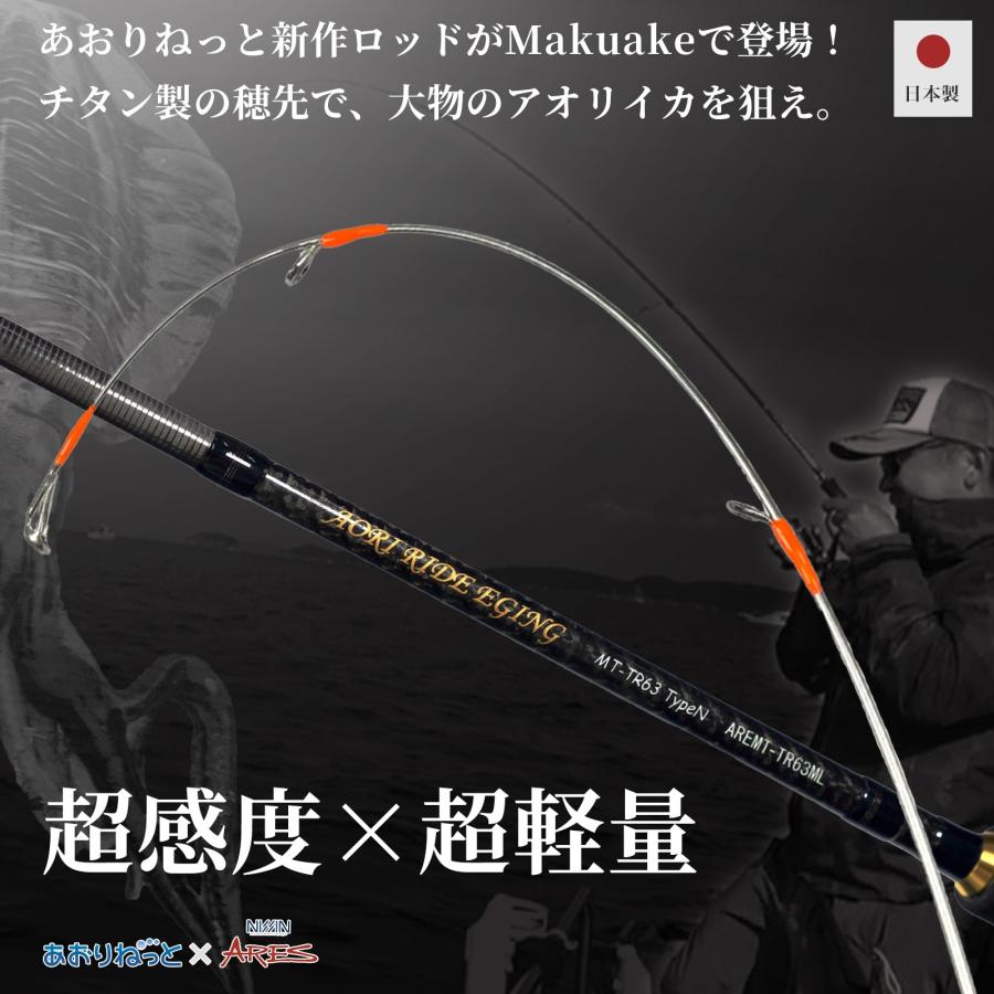 アオリイカ 宇崎日新 あおりねっと アオリライド エギングMT-TR63 タイプN（メタル