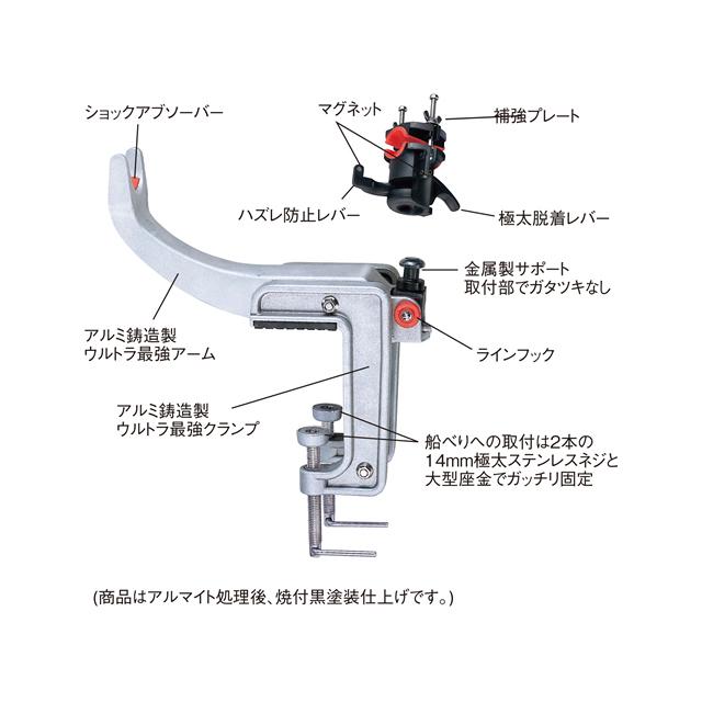 第一精工（DAIICHISEIKO） ウルトラ最強ラークII 竿受け 竿掛け