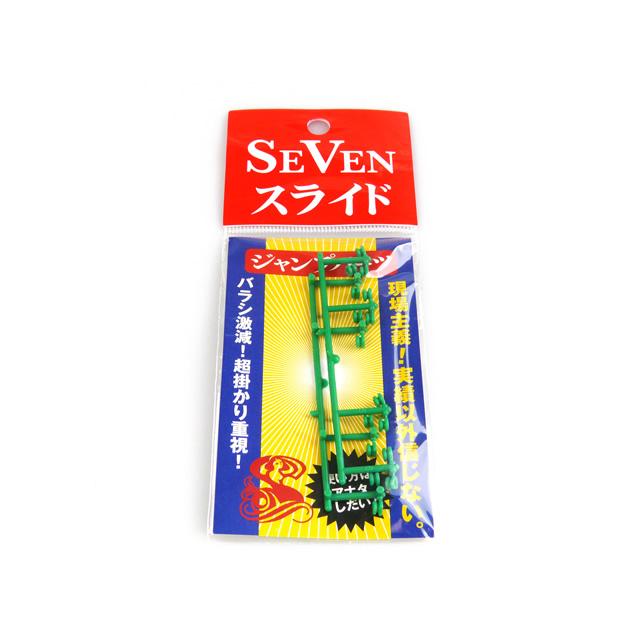 ダイカット・バラメモ　バラ売り⑦ ハリミツ セブン(SEVEN) ジャンプパーツ 緑 タイラバ仕掛け フック 3本