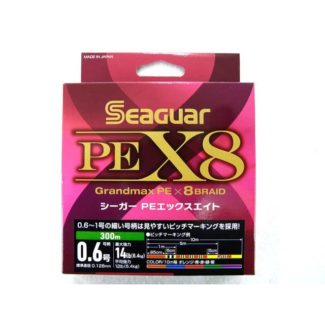 Seaguar（シーガー） クレハ PEX8 300m 0.6号 SEAGUAR PEライン マルチ