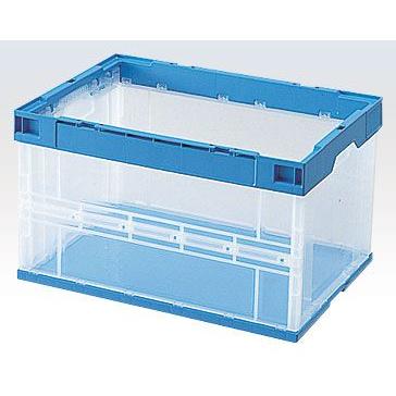 積水テクノ成型 折りたたみコンテナ OC-50L 透明 5個入 外寸 530×366