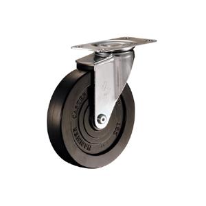 ハンマー キャスター 車輪 420E-UR125 平付プレート自在車 ウレタン車輪 熱可塑性｜tairaml