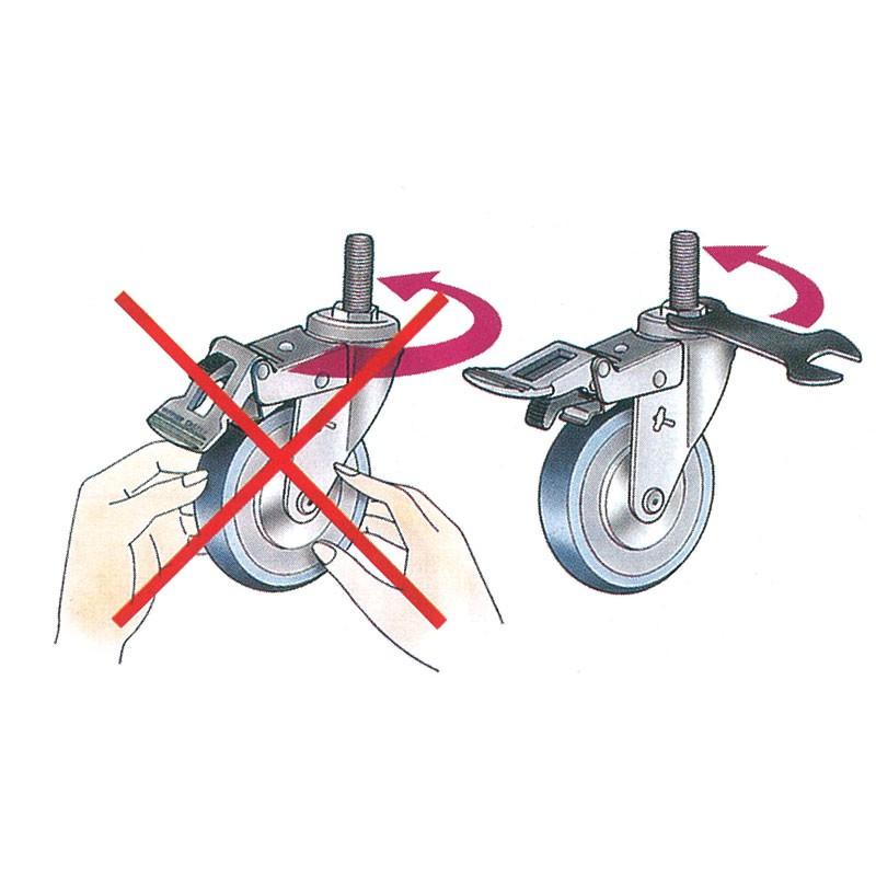 ハンマーキャスター ハンマー キャスター 4150MA-KUB 125 M12