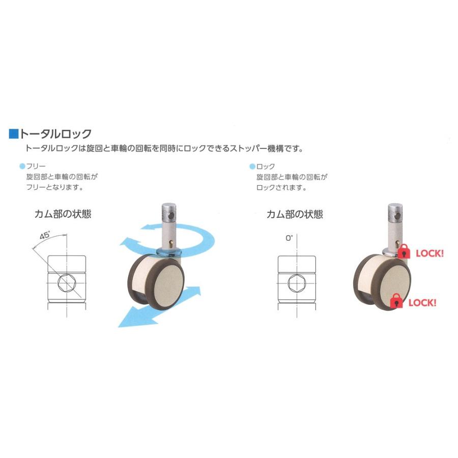 新品開封品 ハンマー キャスター 差込みボス 車輪 707K-FA3 100mm 旋回式 アイボリー メディカルキャスター