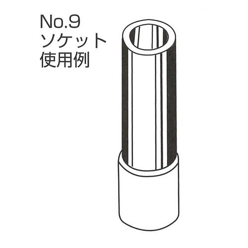 ハンマー キャスター 車輪 No.9 ソケッ ト 3/4"パイプ用 外径19.1mm用｜tairaml｜04