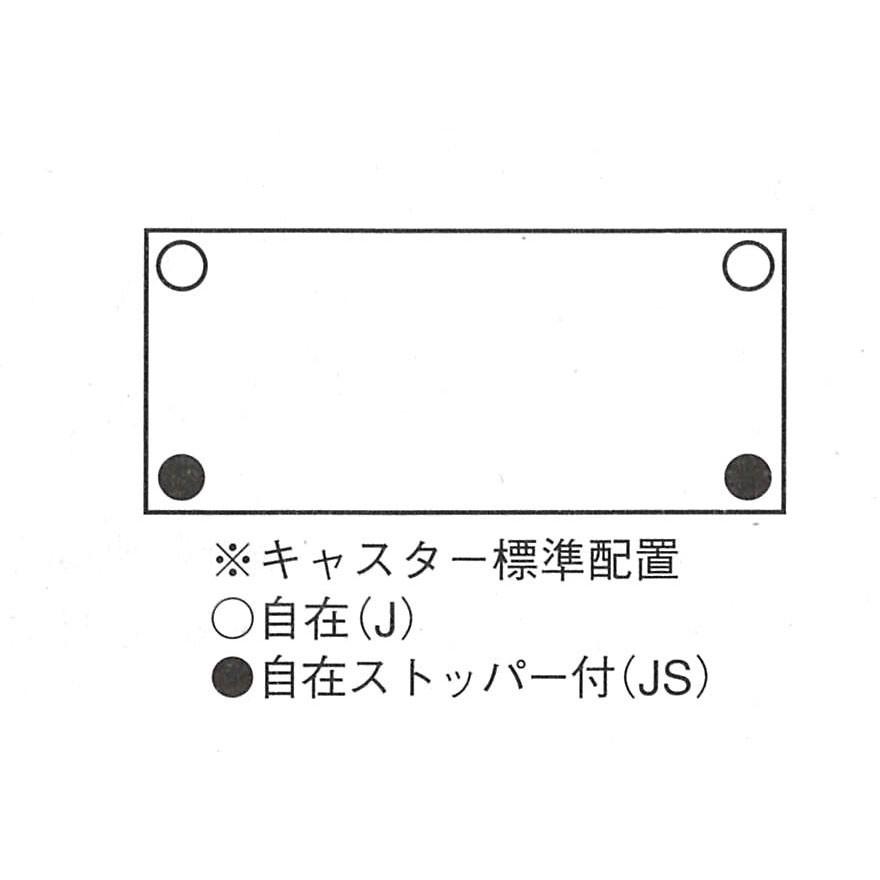 1段150kg 扶桑金属工業 中量 キャスター ラック MK1518K04G グリーン W1800 × D900 × H1500 4段｜tairaml｜05