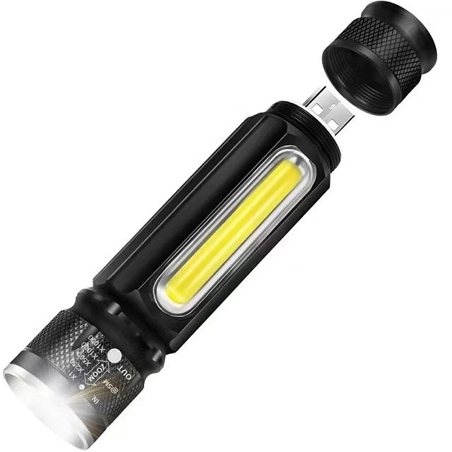 殿堂 ズーム ミニ型 LED懐中電灯 アウトドア 機能 ledライト ハンドライト 800lm CREE グッズ 強力 USB充電式 ライト、ランタン 殿堂 ズーム ミニ型 LED懐中電灯 アウトドア 機能 ledライト ハンドライト 800lm CREE グッズ 強力 USB充電式 ライト、ランタン