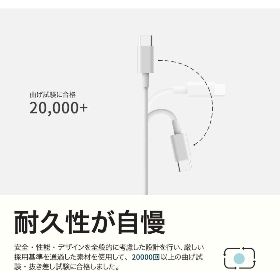 iPhone充電 タイプC ケーブル 1m/2m アイフォン 高品質 PD急速充電 pd充電ケーブル スマホ充電対応  Type-C ライトニングケーブル｜tairashouten｜07