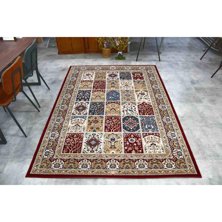 絨毯 カーペット 3畳 4畳 200×300cm ベルギー ラグ ウール シルク 
