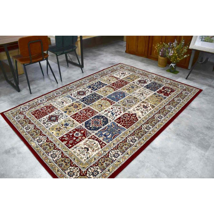 絨毯 カーペット 6畳 240×340cm ベルギー ラグ ウール シルク 高級