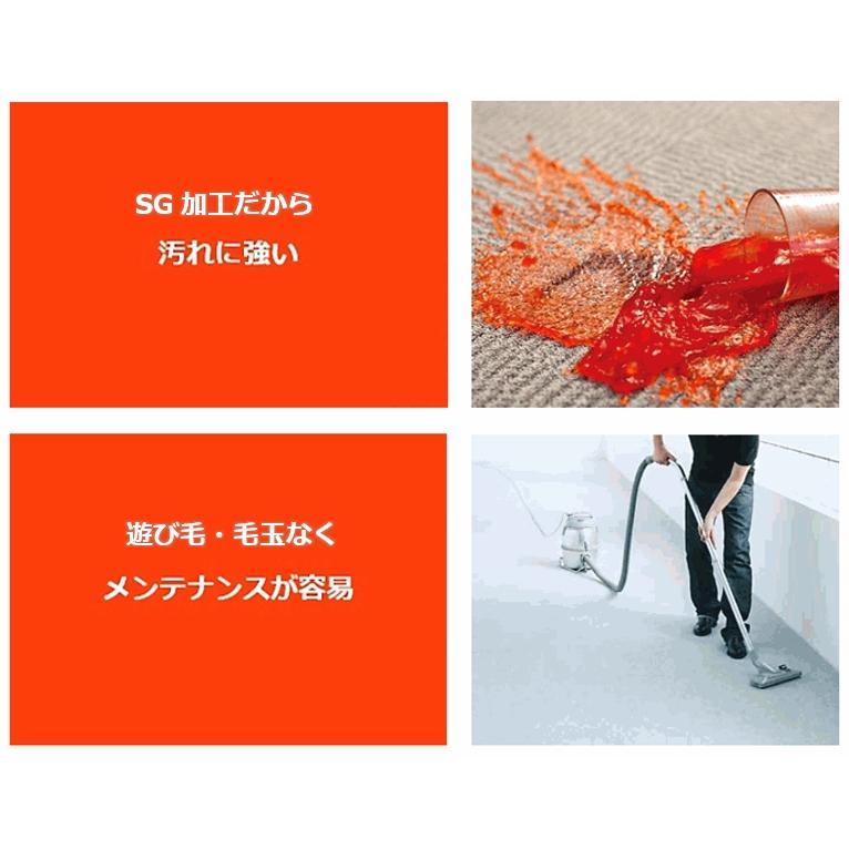 カーペット 10畳 十畳 絨毯 じゅうたん 日本製 防汚 防ダニ 抗菌 防炎 当社在庫 (トレロモ/リシュ10畳) 江戸間 10畳 352×440cm