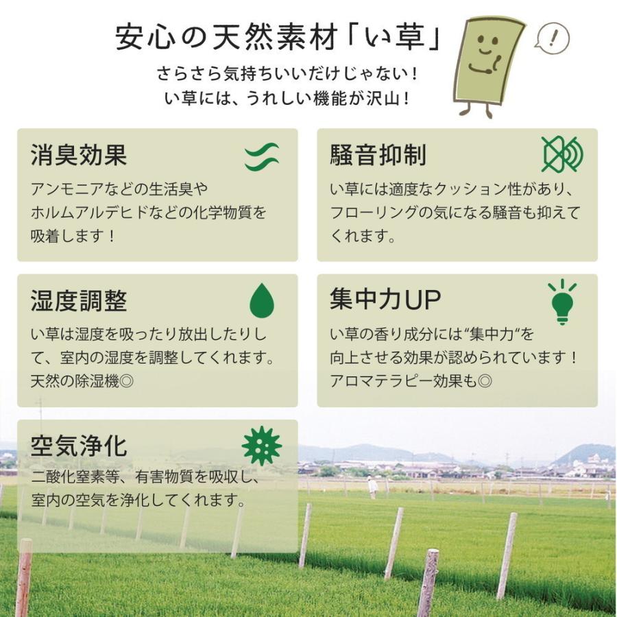 い草 ござ はっ水 撥水 防カビ 8畳 八畳 江戸間 イ草 上敷き い草１００％ 双目織り 汚れに強い 畳み NEW 備前 8帖 352×352cm_5