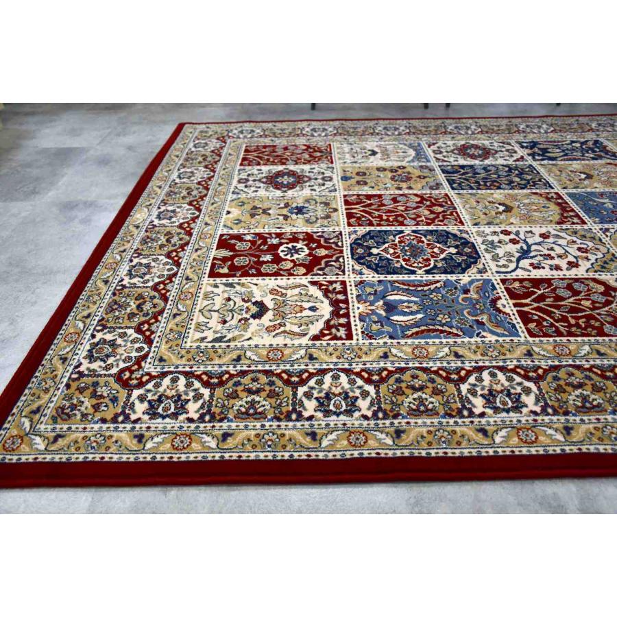 絨毯 カーペット 3畳 200×250cm ベルギー ラグ ウール シルク 厚手
