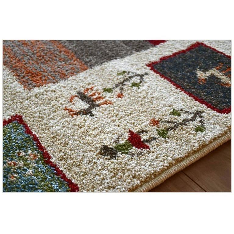 ギャッベ 絨毯 ラグ ラグマット 4.5畳 四畳半 240&times;240 じゅうたん 厚手 防炎 おしゃれ 当社在庫 (トア／ラーン240&times;240) 約4.5畳 240&times;240cm