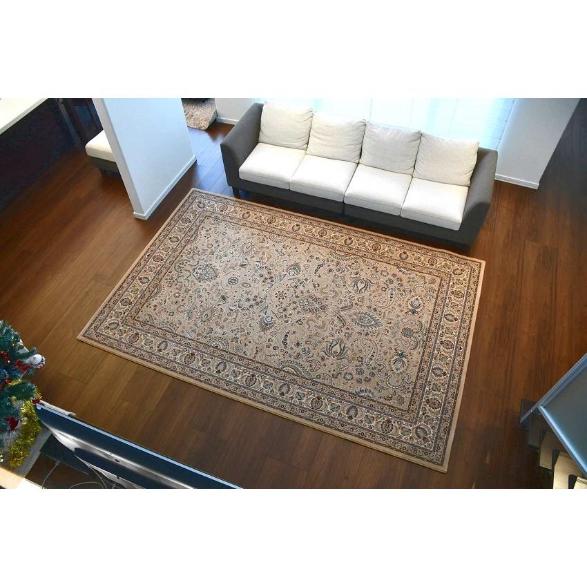 絨毯 カーペット ラグ 3畳 200×250 おしゃれ ウール 厚手 じゅうたん