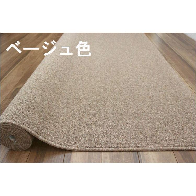 じゅうたん ラグ カーペット 絨毯 3畳 ウール 100％ 防炎 無地 ループ 高密度 三畳 3帖 OSM (ニューポート3畳) 江戸間３畳 176×261cm_10