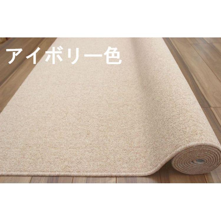 じゅうたん ラグ カーペット 絨毯 3畳 ウール 100％ 防炎 無地 ループ 高密度 三畳 3帖 OSM (ニューポート3畳) 江戸間３畳 176×261cm_12