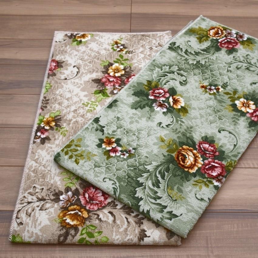 撥水 はっ水 カーペット 1畳 ロココ調 花柄 おしゃれ じゅうたん