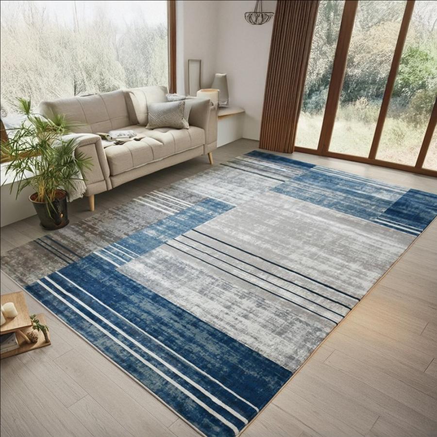 【４月限10%引き 】ウィルトンカーペット 4.5畳 ディオーネ ブルー ラグ 絨毯 4畳 200×290cm おしゃれ カーペット じゅうたん 60万ノット