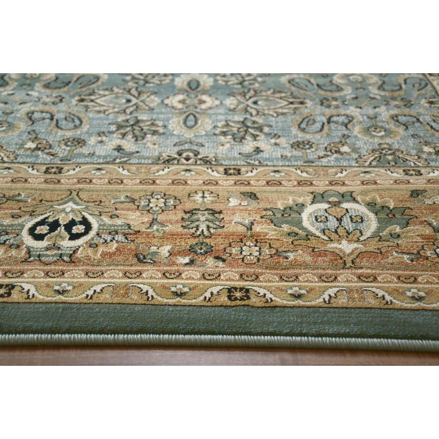 絨毯 6畳 240×330cm ラグ おしゃれ グリーン ベージュ 厚手 75万ノット カーペット ウィルトン織 ヴィンテージ 丸巻き じゅうたん 当社在庫 (ロンガ240ｘ330)_13