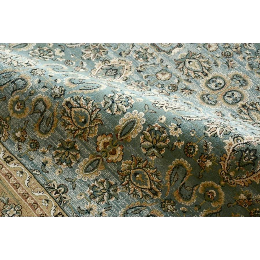 絨毯 6畳 240×330cm ラグ おしゃれ グリーン ベージュ 厚手 75万ノット カーペット ウィルトン織 ヴィンテージ 丸巻き じゅうたん 当社在庫 (ロンガ240ｘ330)_10