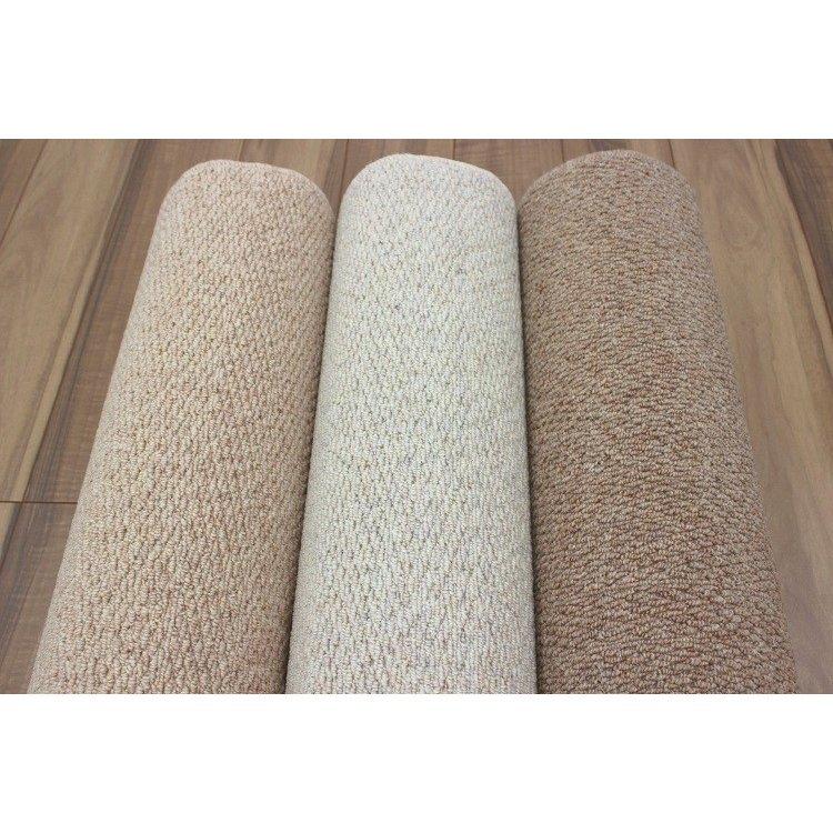 防音 カーペット 10畳 ウール 100％ じゅうたん 絨毯 防炎 日本製 丸巻き 厚手 シンプル OSM (デネブ10畳) 江戸間１０畳 352&times;440cm