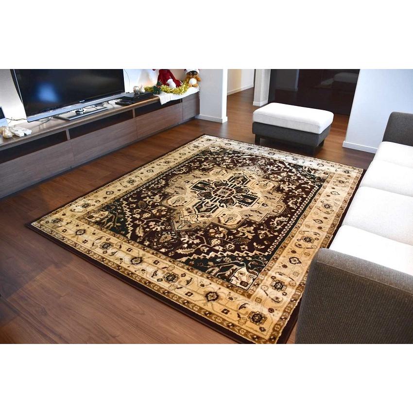 最終価格 ラグ おしゃれ 絨毯 3畳 三畳 厚手 カーペット 防炎