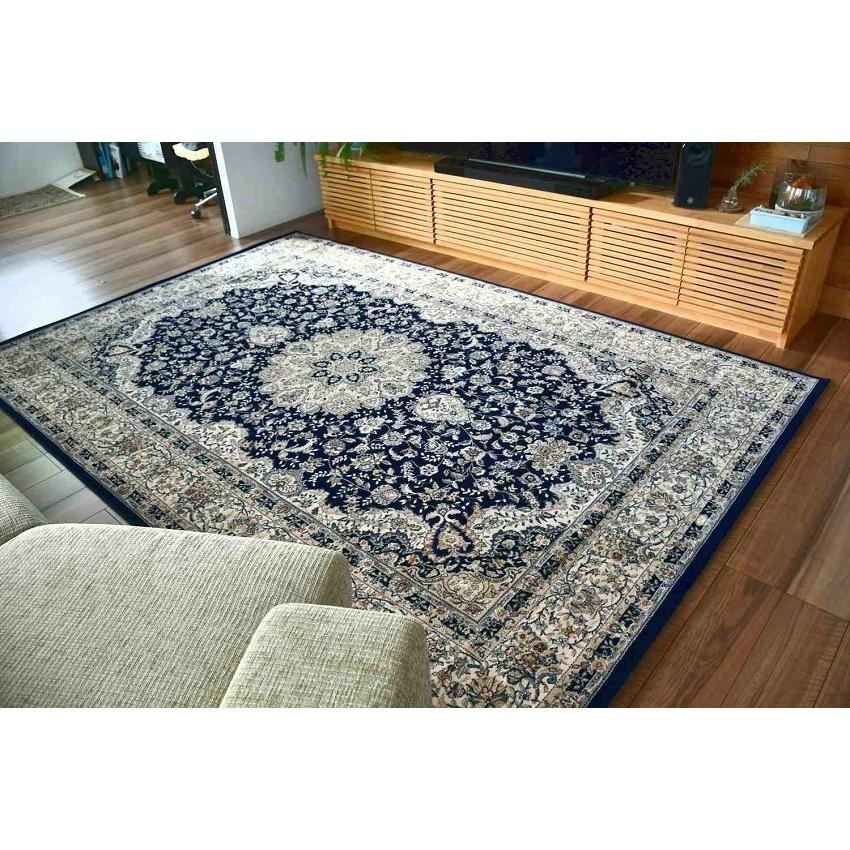 絨毯 カーペット 3畳 4畳 ベルギー ラグ ウール 厚手 シルク