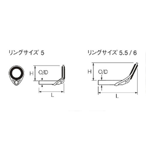 Lot 6 2 4 トップガイド シルバー Oリング 富士工業 W19 大漁釣具 通販 Yahoo ショッピング