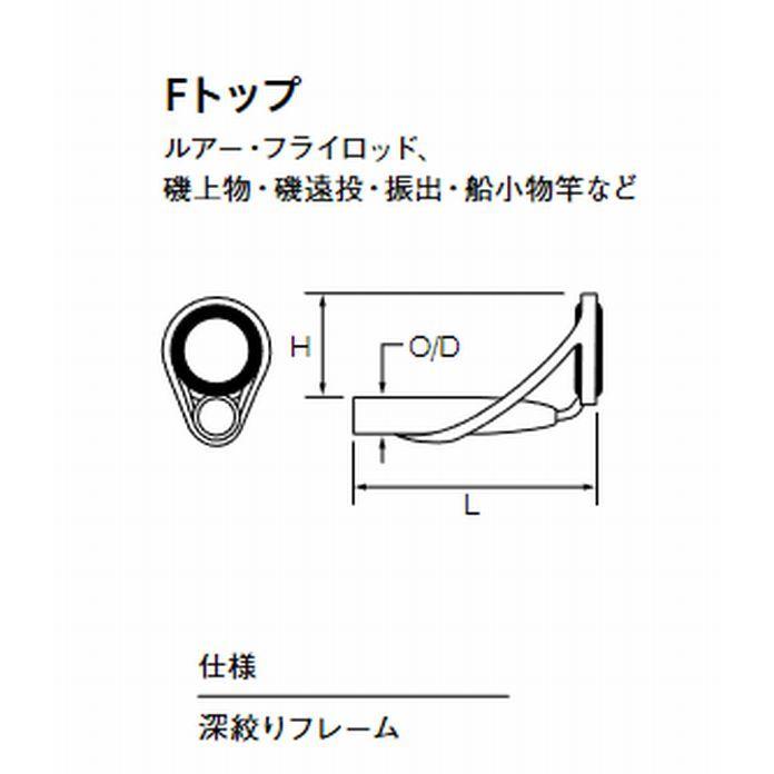 CCFOT 8-2.6 トップガイド ツヤ消しシルバー Oリング 富士工業｜tairyou｜02