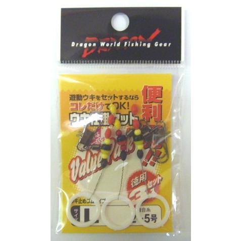 ウキ仕掛けセット Lサイズ 2~5号適合 徳用3個入り NM16 : 大漁釣具
