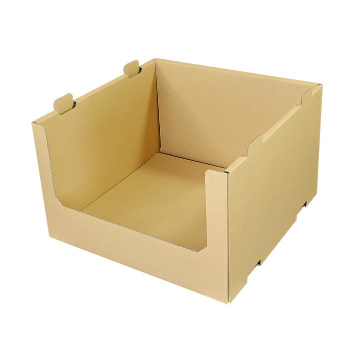 ダンボール 収納 棚 段ボール ワンタッチ底 9セット 茶 大容量