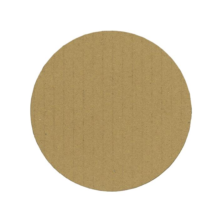 工作 図工 ワークショップ 丸型 ダンボール 直径10cm 白 茶 3mm厚 100