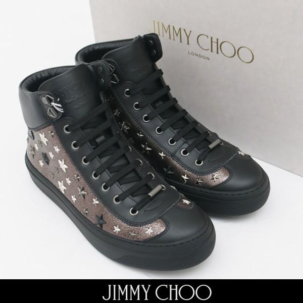 JIMMY CHOO(ジミーチュウ) ハイカットスニーカー ゴールド ARGYLE EOR 173