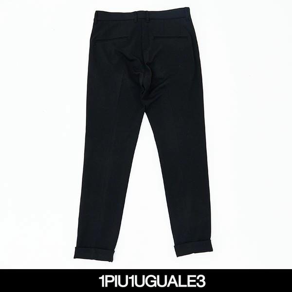 1piu1uguale3(ウノピュウノウグァーレトレ) スラックス COMFY SLACKS ブラック MRP543POE33799