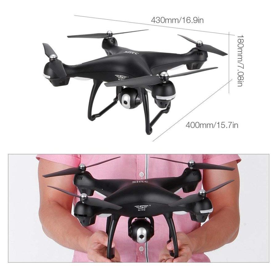 ドローン GPS搭載 広角HDカメラ付き 1080p FPV 携帯電話2.4GHz/5GHz 両対応 自動追従するフォローミーモード (白) |  | 03