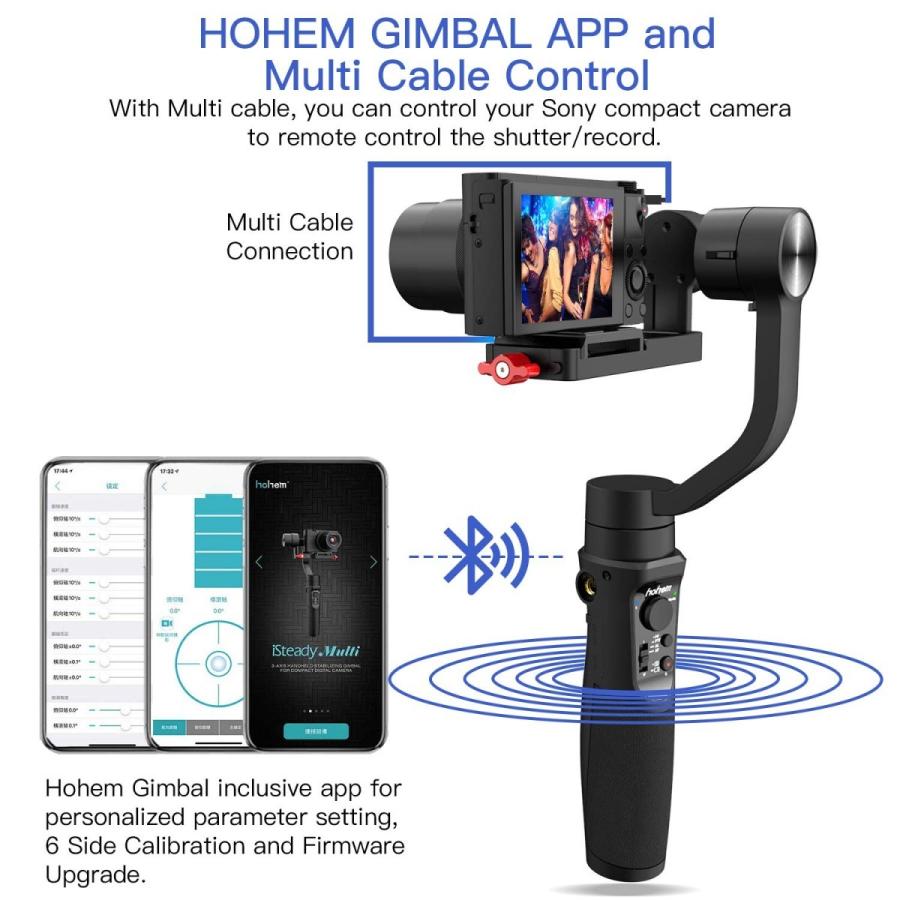 カメラ その他 Hohem iSteady Multi 3軸 ジンバル コンパクトカメラ アクションカム 