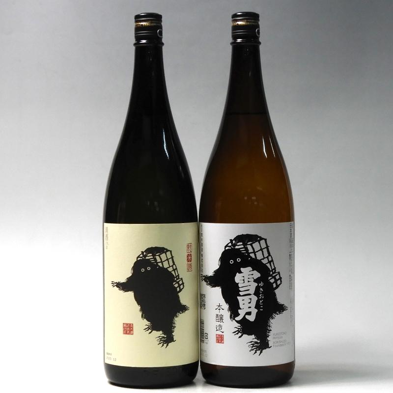 鶴齢（かくれい） 日本酒 雪男 本醸造・純米 1800ml×2本 青木酒造 新潟