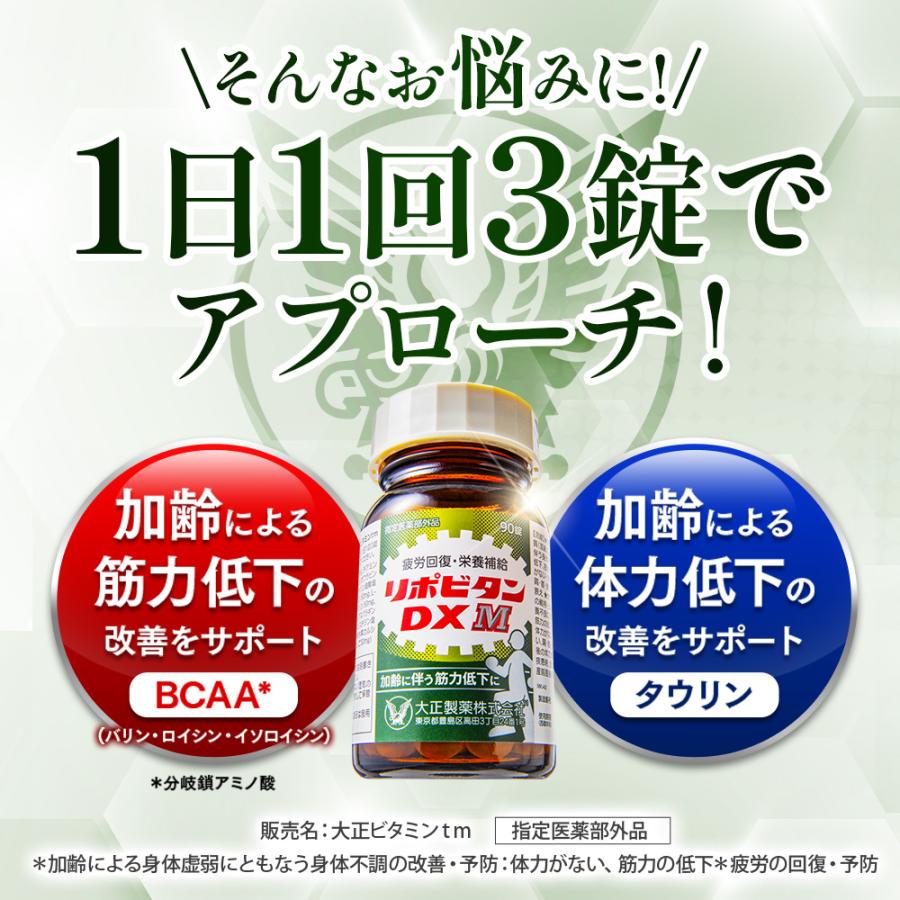 大正製薬 公式 リポビタンDX M 90錠 タウリン ビタミンB群 BCAA ノン