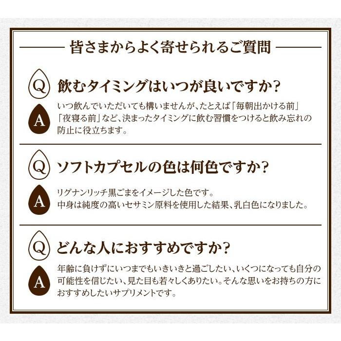 公式 大正セサミン 60粒 大正製薬 栄養補助食品 セサミン 黒ゴマ アマニ油 エゴマ油｜taisho-directshop｜08