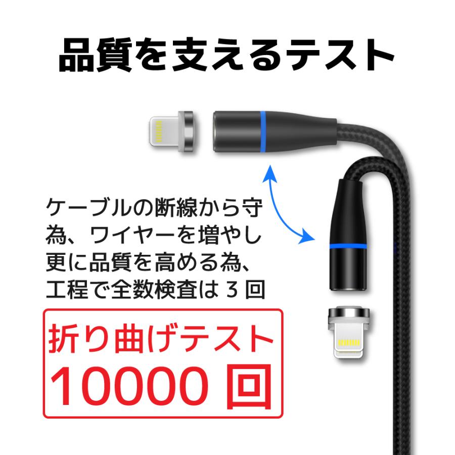 マグネット 式 プラグ 6個 UCL 360 ケーブル無し 充電ケーブル 通信 type-c USB micro  急速充電 タイプc 360 データ通信 3a 15w おすすめ｜taishoudou｜11